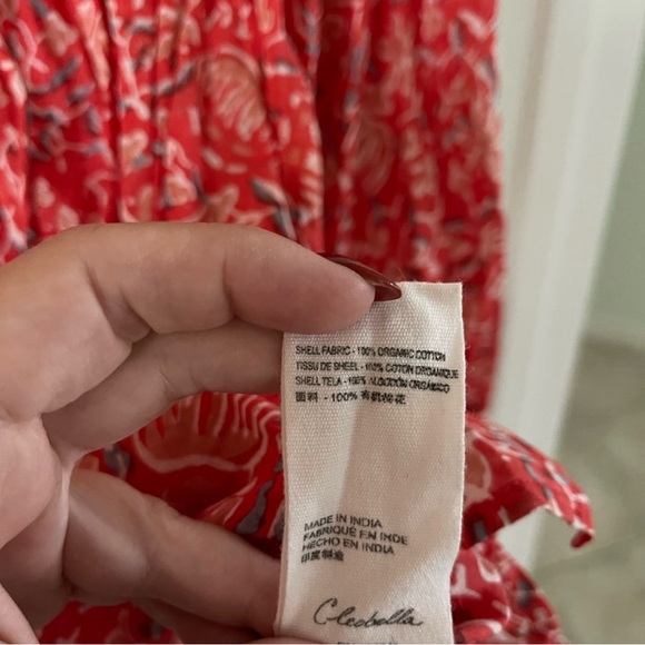 Cleobella red ruffle blouse - Picture 5 of 5